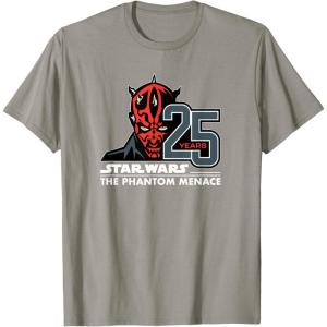 imageStar Wars The Phantom Menace 25th Anniversary Darth Maul TShirtSlate Grey