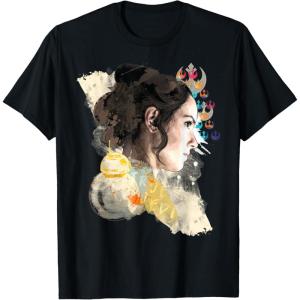 imageStar Wars The Rise of Skywalker Rey Collage TShirtBlack