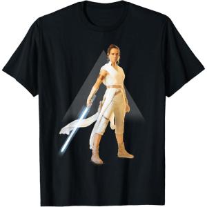 imageStar Wars The Rise of Skywalker Rey Jedi Warrior TShirtBlack