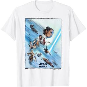 imageStar Wars The Rise of Skywalker Rey Poster TShirtWhite