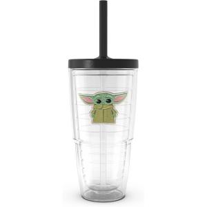 imageTervis Star Wars  Mandalorian  Grogu Made in USA Double Walled Insulated Tumbler Travel Cup Keeps Drinks Cold ampamp Hot 16oz Mug Classic24oz with Straw Lid