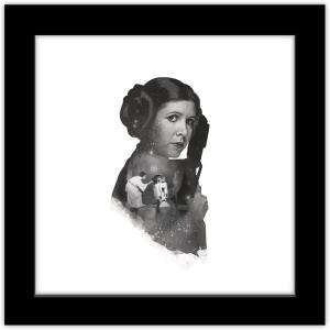 imageTrends International Gallery Pops Star Wars Saga  Princess Leia Artistic Atmosphere Portrait Wall Art Wall Poster 12quot x 12quot Black Framed VersionBlack Framed Version