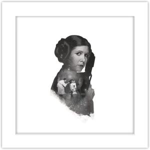 imageTrends International Gallery Pops Star Wars Saga  Princess Leia Artistic Atmosphere Portrait Wall Art Wall Poster 12quot x 12quot Black Framed VersionWhite Framed Version