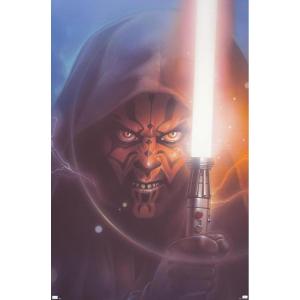 imageTrends International Star Wars The Phantom Menace  Darth Maul Lightsaber Wall Poster 34L x 224W Premium Unframed VersionPremium Unframed Version