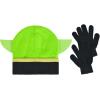 imageStar Wars Beanie Hat and Gloves Set Kids Winter Knit Cap and Matching MittensGreenBlack
