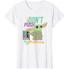 imageStar Wars The Mandalorian The Child Dont Touch My Buttons TShirtWhite