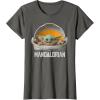 imageStar Wars The Mandalorian The Child Floating Pod TShirtAsphalt Grey
