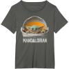 imageStar Wars The Mandalorian The Child Floating Pod TShirtAsphalt Grey