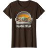 imageStar Wars The Mandalorian The Child Floating Pod TShirtBrown