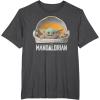 imageStar Wars The Mandalorian The Child Floating Pod TShirtDark Heather Grey
