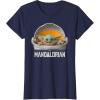 imageStar Wars The Mandalorian The Child Floating Pod TShirtNavy Blue