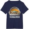 imageStar Wars The Mandalorian The Child Floating Pod TShirtNavy Blue
