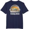 imageStar Wars The Mandalorian The Child Floating Pod TShirtNavy Blue