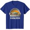 imageStar Wars The Mandalorian The Child Floating Pod TShirtRoyal Blue