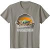imageStar Wars The Mandalorian The Child Floating Pod TShirtSlate Grey