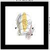 imageTrends International Gallery Pops Star Wars Saga  MidCentury Modern C3PO Wall Art Wall Poster 12quot x 12quot Black Framed VersionBlack Framed Version
