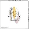 imageTrends International Gallery Pops Star Wars Saga  MidCentury Modern C3PO Wall Art Wall Poster 12quot x 12quot Black Framed VersionUnframed Version
