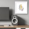 imageTrends International Gallery Pops Star Wars Saga  MidCentury Modern C3PO Wall Art Wall Poster 12quot x 12quot Black Framed VersionWhite Framed Version