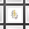 imageTrends International Gallery Pops Star Wars Saga  MidCentury Modern C3PO Wall Art Wall Poster 12quot x 12quot Black Framed VersionWhite Framed Version
