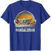 imageStar Wars The Mandalorian The Child Floating Pod TShirtRoyal Blue