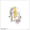 imageTrends International Gallery Pops Star Wars Saga  MidCentury Modern C3PO Wall Art Wall Poster 12quot x 12quot Black Framed VersionUnframed Version