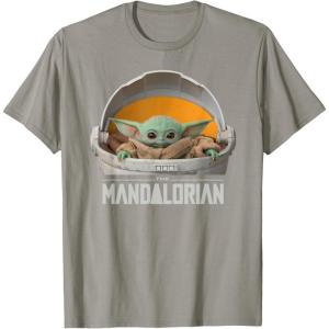 imageStar Wars The Mandalorian The Child Floating Pod TShirtSlate Grey