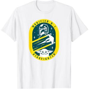 imageStar Wars The Mandalorian and Grogu Modified N1 Starfighter TShirtWhite