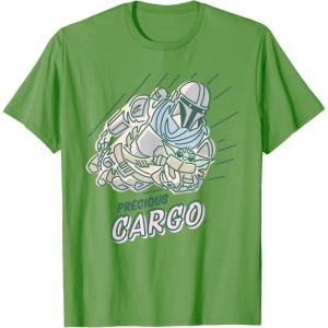 imageStar Wars The Mandalorian and Grogu Precious Cargo TShirtGrass Green