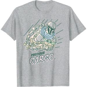 imageStar Wars The Mandalorian and Grogu Precious Cargo TShirtHeather Grey