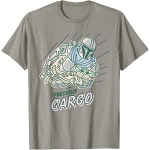 imageStar Wars The Mandalorian and Grogu Precious Cargo TShirtSlate Grey