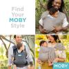 imageMoby Baby Wrap Carrier Featherknit for Newborns to Toddlers 833lbs Infant Sling Carrier Lightweight ampamp Hands Free Design Adjustable for All Body Types Playful PadawanMickey Mouse