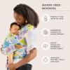 imageMoby Baby Wrap Carrier Featherknit for Newborns to Toddlers 833lbs Infant Sling Carrier Lightweight ampamp Hands Free Design Adjustable for All Body Types Playful PadawanMonster MashUp