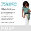 imageMoby Baby Wrap Carrier Featherknit for Newborns to Toddlers 833lbs Infant Sling Carrier Lightweight ampamp Hands Free Design Adjustable for All Body Types Playful PadawanJadeGrey
