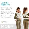 imageMoby Baby Wrap Carrier Featherknit for Newborns to Toddlers 833lbs Infant Sling Carrier Lightweight ampamp Hands Free Design Adjustable for All Body Types Playful PadawanMickey Mouse