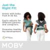 imageMoby Baby Wrap Carrier Featherknit for Newborns to Toddlers 833lbs Infant Sling Carrier Lightweight ampamp Hands Free Design Adjustable for All Body Types Playful PadawanJadeGrey