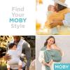 imageMoby Baby Wrap Carrier Featherknit for Newborns to Toddlers 833lbs Infant Sling Carrier Lightweight ampamp Hands Free Design Adjustable for All Body Types Playful PadawanDisneys MerryGoRound Mickey Mouse