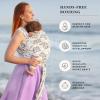 imageMoby Baby Wrap Carrier Featherknit for Newborns to Toddlers 833lbs Infant Sling Carrier Lightweight ampamp Hands Free Design Adjustable for All Body Types Playful PadawanAriel in Amethyst