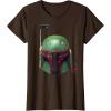 imageStar Wars  Boba Fett Helmet TShirtBrown
