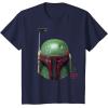 imageStar Wars  Boba Fett Helmet TShirtNavy Blue
