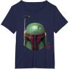 imageStar Wars  Boba Fett Helmet TShirtNavy Blue
