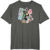 imageStar Wars  Boba Fett Stickers TShirtAsphalt Grey