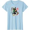 imageStar Wars  Boba Fett Stickers TShirtBaby Blue
