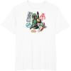 imageStar Wars  Boba Fett Stickers TShirtWhite