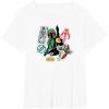 imageStar Wars  Boba Fett Stickers TShirtWhite