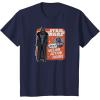 imageStar Wars  Darth Vadar Action Figure TShirtNavy Blue