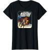 imageStar Wars  Han Solo Leia Poster TShirtBlack