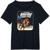 imageStar Wars  Han Solo Leia Poster TShirtBlack