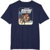 imageStar Wars  Han Solo Leia Poster TShirtNavy Blue