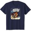 imageStar Wars  Han Solo Leia Poster TShirtNavy Blue