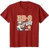 imageStar Wars  The Force Awakens BB8 Collegiate TShirtCranberry Red